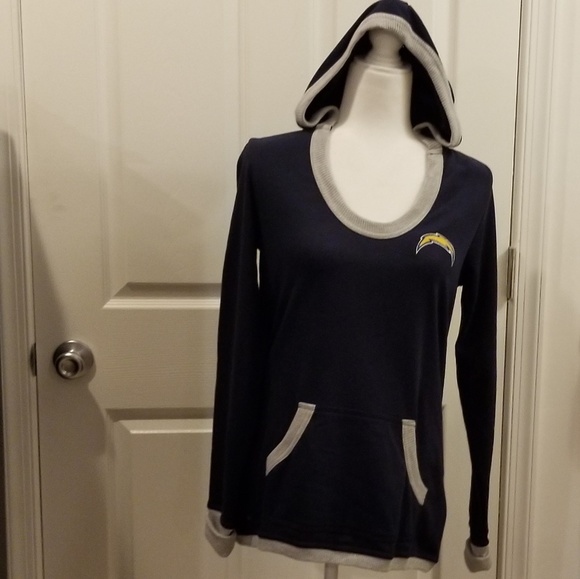 Antigua Tops - Navy San Diego Chargers sweatshirt hoodie